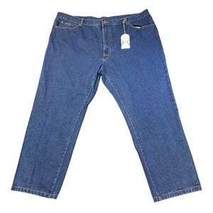 Peter Christian Mens Blue Denim Jeans Straight Leg 48/28 NWT
